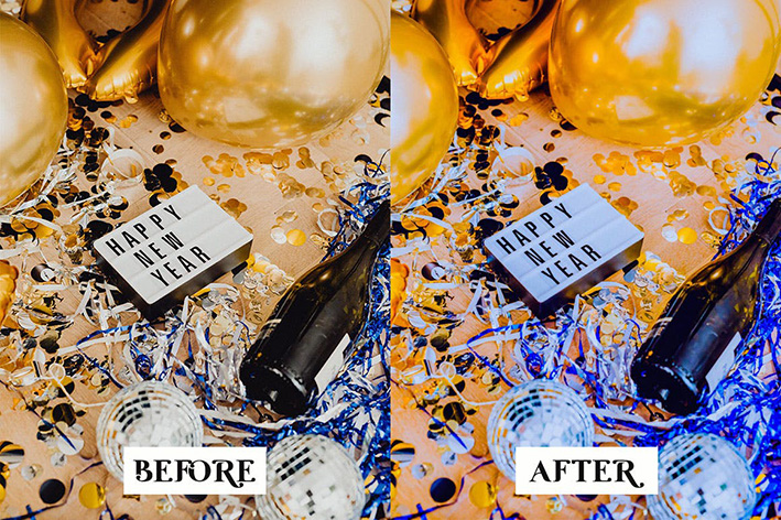 30 پریست لایت روم کریسمس 2022 جدید New Year Lightroom Presets