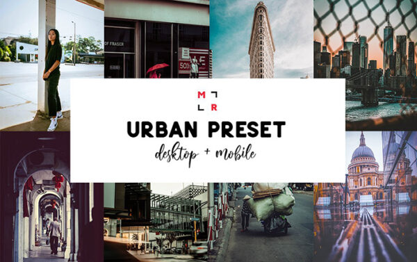 36 پریست لایت روم حرفه ای با غلظت رنگی بالا Urban Lightroom Presets