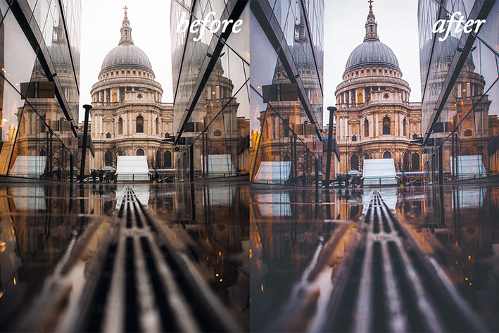 36 پریست لایت روم حرفه ای با غلظت رنگی بالا Urban Lightroom Presets