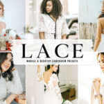 40 پریست لایت روم عروسی و پریست کمرا راو و اکشن فتوشاپ Lace Lightroom Presets