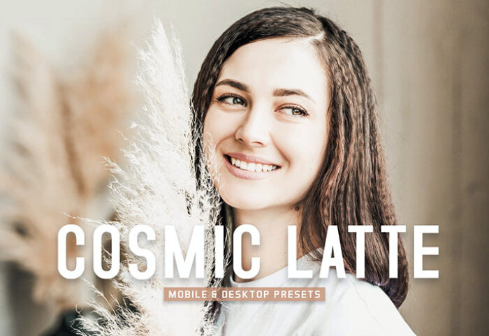 40 پریست لایت روم و پریست کمرا راو و اکشن فتوشاپ Cosmic Latte Lightroom Presets