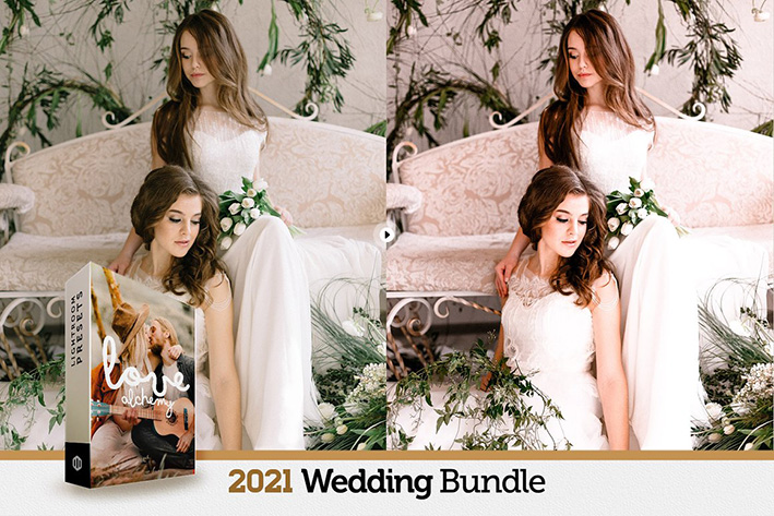 885 پریست لایت روم 2021 عروسی آتلیه عکاسی Wedding Presets Bundle