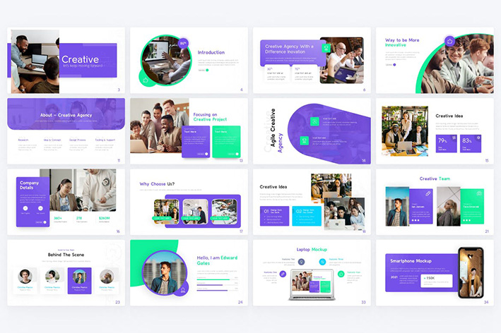 قالب پاورپوینت حرفه ای تم آژانس ایده خلاقانه Creative Agency Modern PowerPoint Template قالب پاورپوینت حرفه ای تم آژانس ایده خلاقانه Creative Agency Modern PowerPoint Template