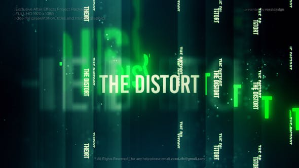 تایتل آماده پریمیر پرو 2021 با افکت های سینمایی The Distort Cinematic Titles تایتل آماده پریمیر پرو 2021 با افکت های سینمایی The Distort Cinematic Titles