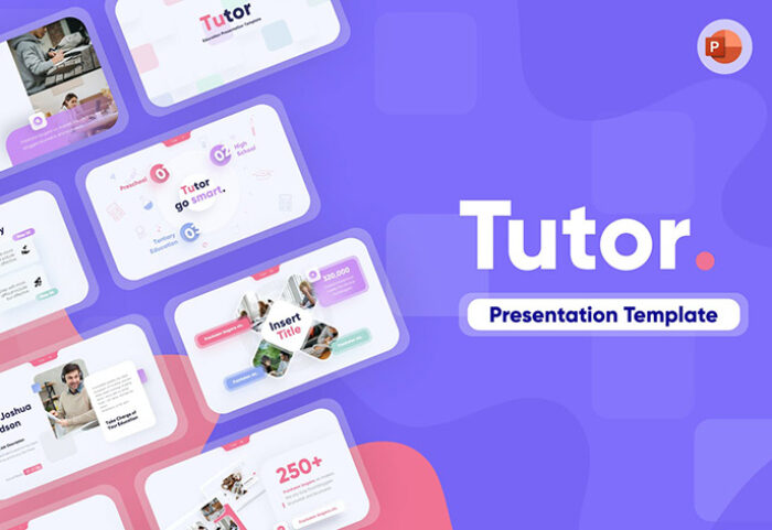 قالب پاورپوینت حرفه ای تم آموزش و آموزشگاه Tutor Creative Education PowerPoint Template