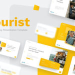 قالب پاورپوینت حرفه ای تم آژانس مسافرتی و تور Tourist Tourist Agency PowerPoint Template