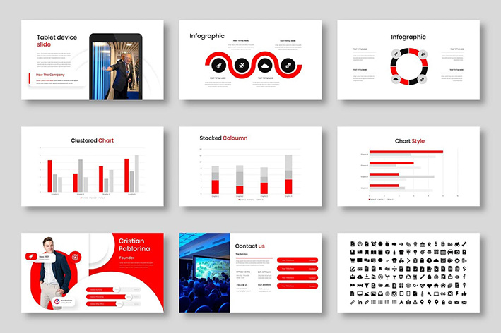 قالب پاورپوینت حرفه ای معرفی شرکت و تجارت Bardi Business PowerPoint Template
