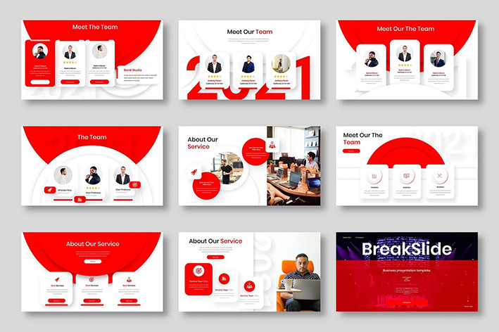 قالب پاورپوینت حرفه ای معرفی شرکت و تجارت Bardi Business PowerPoint Template