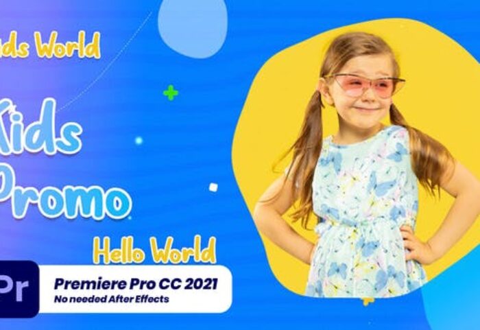 پروژه پریمیر اسلایدشو 2021 با موزیک تم کودکان شاد Happy Kids Promo Slideshow