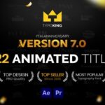 1122 تایتل آماده افترافکت 2022 رزولوشن 4K جدید TypoKing Title Animation Kinetic Typography Text