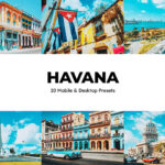 120 پریست لایت روم و لات رنگی و پریست کمرا راو فتوشاپ Havana Lightroom Presets LUTs
