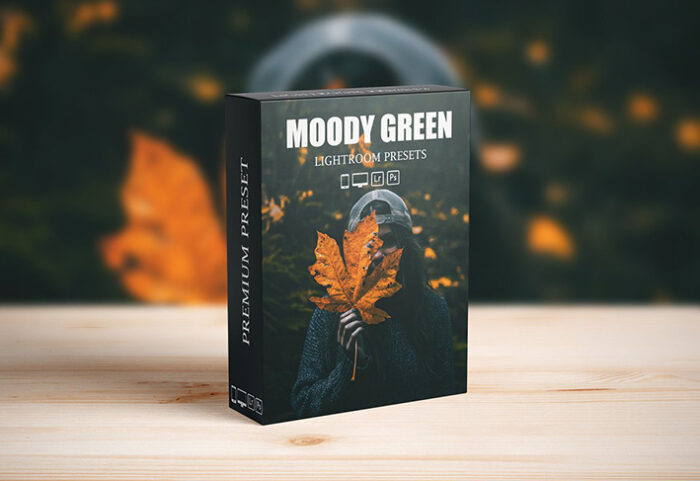 16 پریست لایت روم حرفه ای تم سبز تیره Moody Dark Green Lightroom Presets