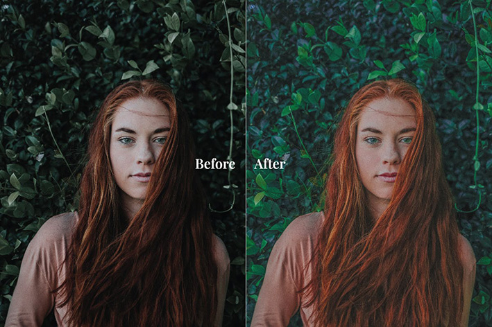 20 پریست لایت روم 2022 افکت رنگ قرمز Pauline Lightroom Presets