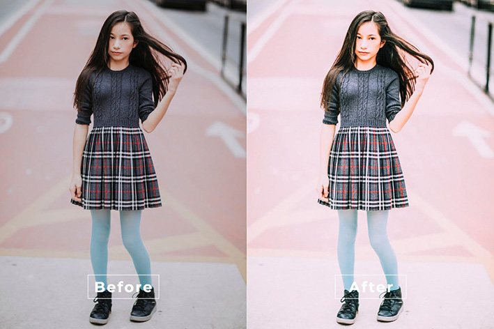 20 پریست لایت روم پرتره حرفه ای تم مدلینگ کودک Wafiy Lightroom Preset
