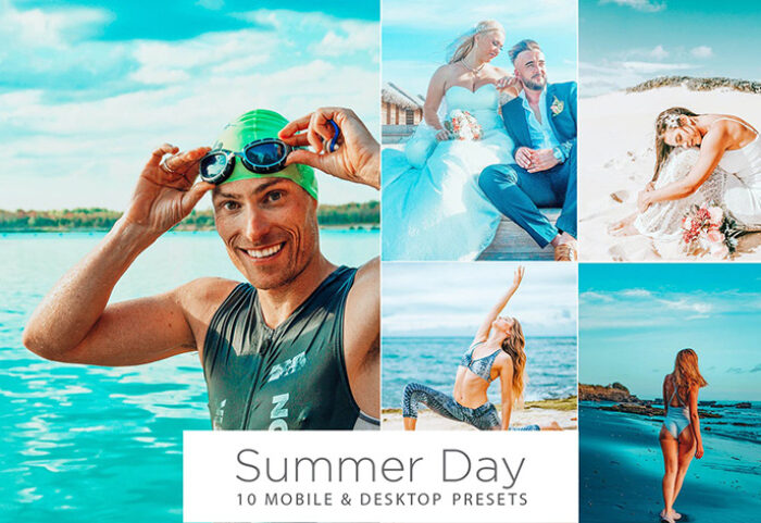 30 پریست لایت روم تم طلایی 2022 تم تابستان Summer Day Lightroom Presets