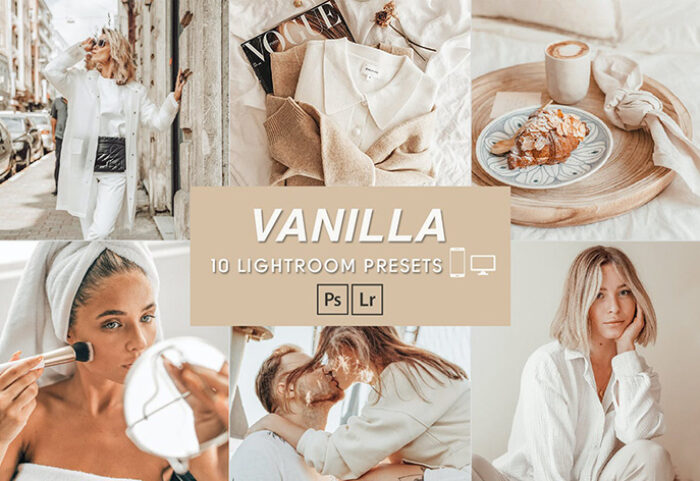 30 پریست لایت روم تم وانیلی 2022 جدید VANILLA Lightroom Presets