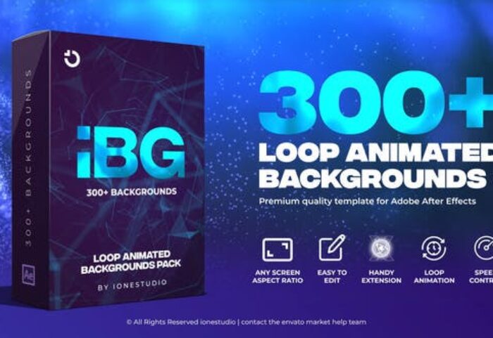 300 بکگراند آماده افتر افکت محصول 2022 جدید iBG 300 Loop Backgrounds
