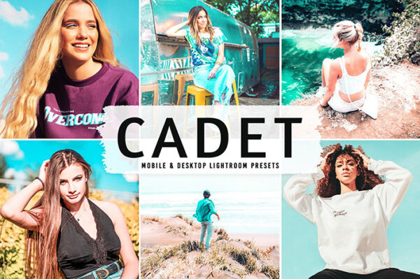 40 پریست لایت روم پرتره فضای باز و پریست کمرا راو و اکشن فتوشاپ Cadet Lightroom Presets