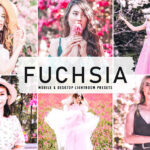 40 پریست لایت روم پرتره فضای باز و پریست کمرا راو و اکشن فتوشاپ تم صورتی Fuchsia Lightroom Presets
