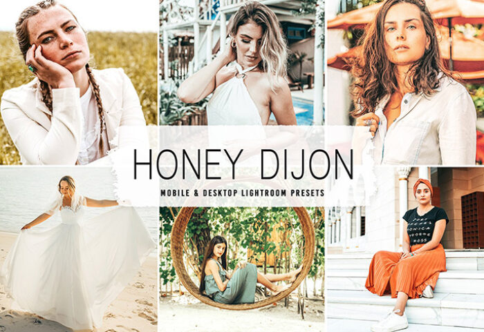 40 پریست لایت روم پرتره و پریست کمرا راو و اکشن فتوشاپ Honey Dijon Lightroom Presets