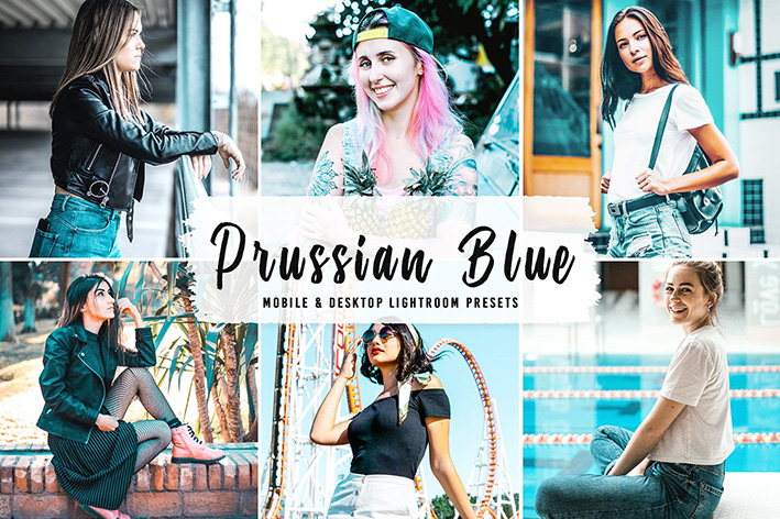 40 پریست لایت روم پرتره و پریست کمرا راو و اکشن فتوشاپ تم آبی Prussian Blue Lightroom Presets 40 پریست لایت روم پرتره و پریست کمرا راو و اکشن فتوشاپ تم آبی Prussian Blue Lightroom Presets