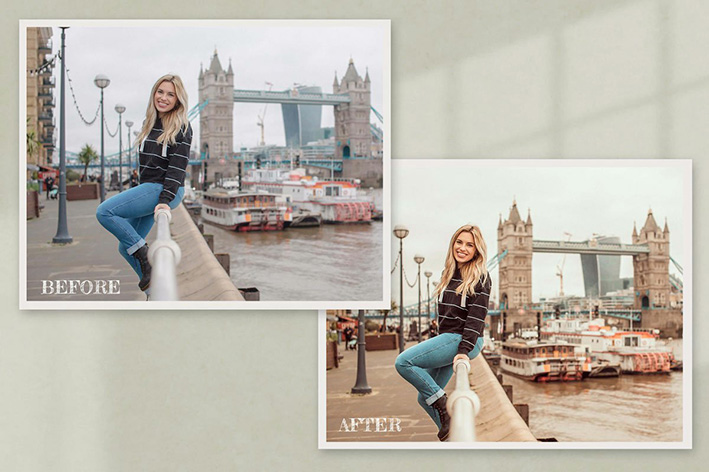 50 پریست لایت روم و اکشن فتوشاپ و لات رنگی تم ایتالیا Italy Lightroom Presets Photoshop Actions LUT Filter