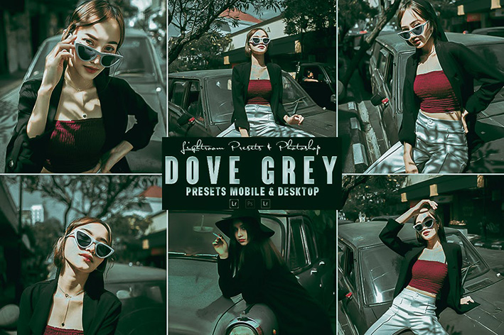9 پریست لایت روم و اکشن فتوشاپ تم سبز خاکستری Dove Grey Photoshop Action Lightrom Presets 9 پریست لایت روم و اکشن فتوشاپ تم سبز خاکستری Dove Grey Photoshop Action Lightrom Presets