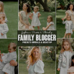 9 پریست لایت روم و اکشن فتوشاپ تم عکس خانوادگی Family Moody Photoshop Action Lightrom Presets