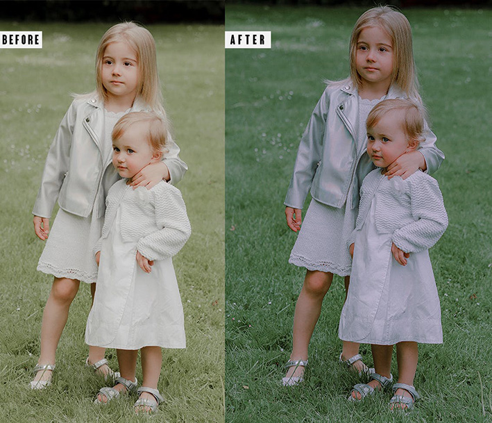 9 پریست لایت روم و اکشن فتوشاپ تم عکس خانوادگی Family Moody Photoshop Action Lightrom Presets