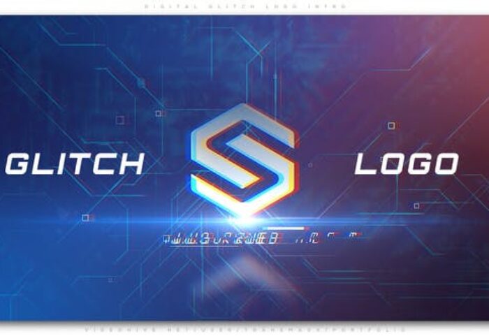 پروژه افتر افکت حرفه ای لوگو افکت نویز با موزیک 2022 جدید Digital Glitch Logo Intro