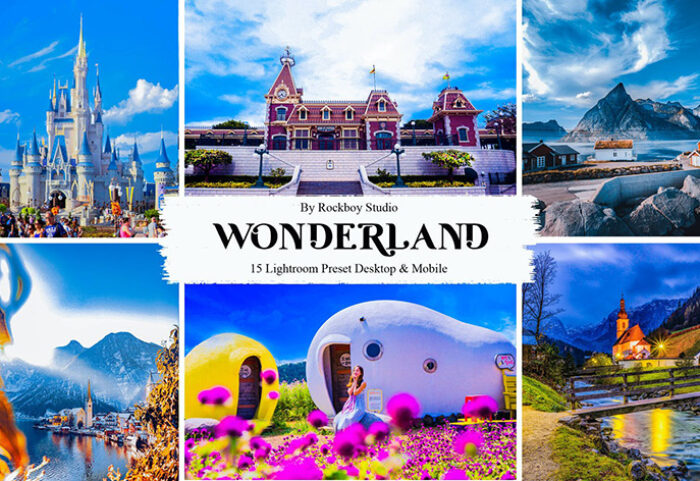 30 پریست لایت روم 2022 تم سرزمین عجایب Wonderland Lightroom Presets