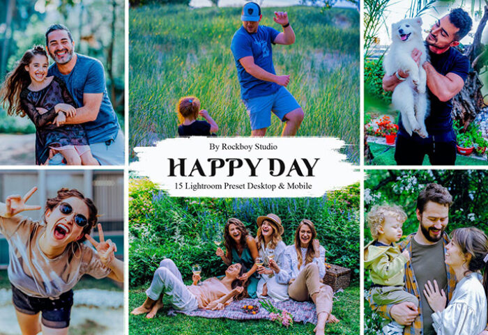 30 پریست لایت روم 2022 رنگی تم روز خوش Happy Day Lightroom Presets