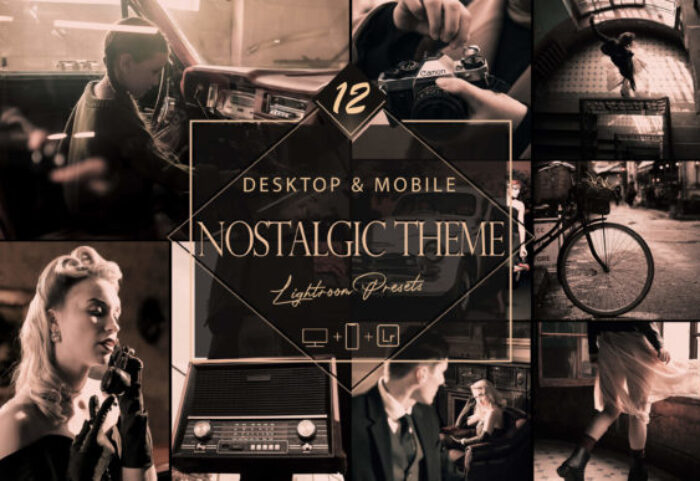 36 پریست لایت روم 2022 عکاسی تم عکس قدیمی Nostalgic Theme Lightroom Presets