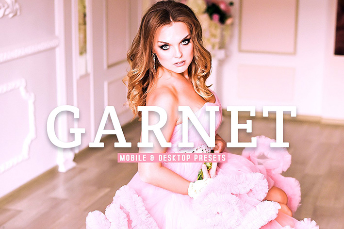 40 پریست لایت روم اینستاگرام و پریست کمرا راو و اکشن فتوشاپ تم صورتی Garnet Lightroom Presets 40 پریست لایت روم اینستاگرام و پریست کمرا راو و اکشن فتوشاپ تم صورتی Garnet Lightroom Presets
