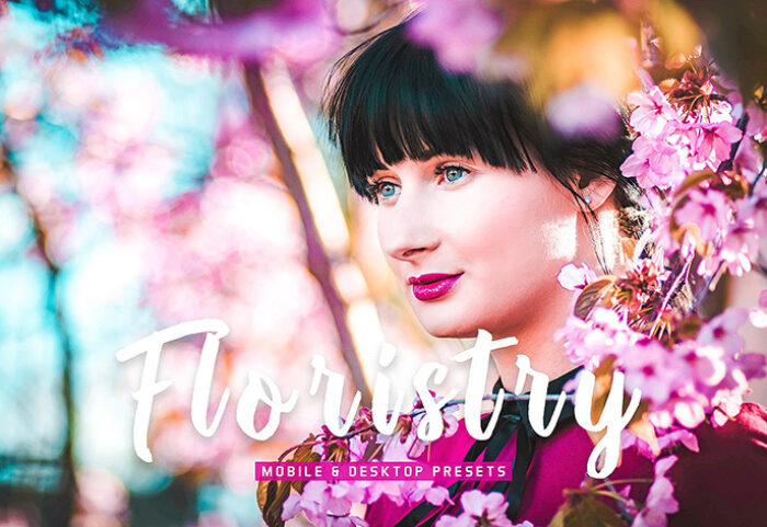 40 پریست لایت روم فضای باز عروسی و پریست کمرا راو و اکشن فتوشاپ Floristry Lightroom Presets