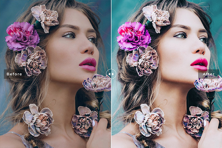 40 پریست لایت روم فضای باز عروسی و پریست کمرا راو و اکشن فتوشاپ Floristry Lightroom Presets