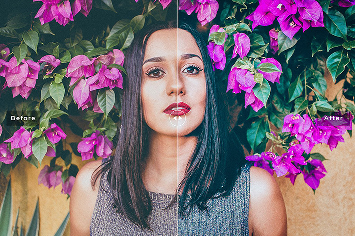 40 پریست لایت روم فضای باز عروسی و پریست کمرا راو و اکشن فتوشاپ Floristry Lightroom Presets