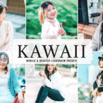 40 پریست لایت روم فضای باز و پریست کمرا راو و اکشن فتوشاپ تم روشن Kawaii Lightroom Presets