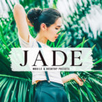 40 پریست لایت روم فضای باز و پریست کمرا راو و اکشن فتوشاپ تم سبز یشمی Jade Lightroom Presets