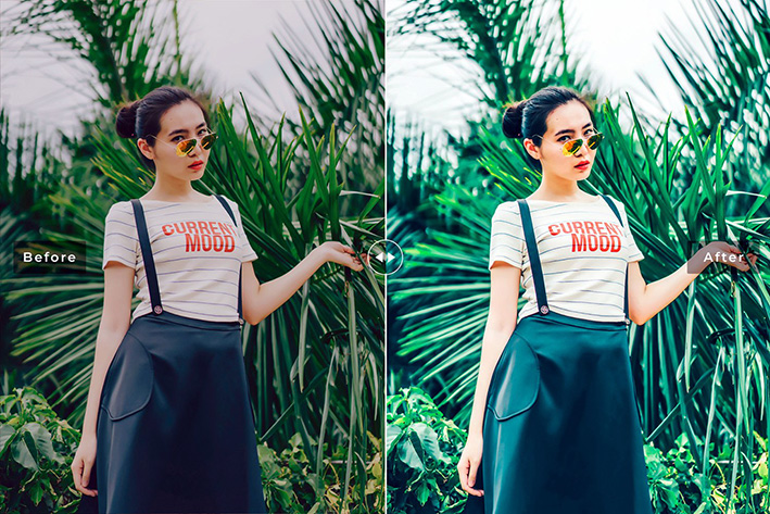40 پریست لایت روم فضای باز و پریست کمرا راو و اکشن فتوشاپ تم سبز یشمی Jade Lightroom Presets 40 پریست لایت روم فضای باز و پریست کمرا راو و اکشن فتوشاپ تم سبز یشمی Jade Lightroom Presets