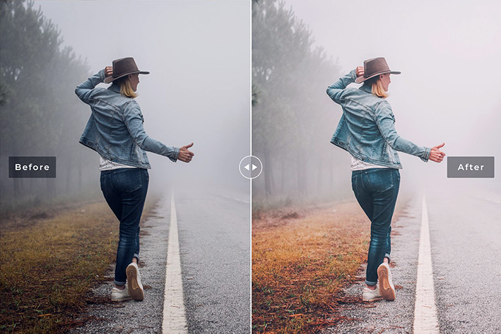 40 پریست لایت روم فضای باز و پریست کمرا راو و اکشن فتوشاپ تم مه Foggy Lightroom Presets 40 پریست لایت روم فضای باز و پریست کمرا راو و اکشن فتوشاپ تم مه Foggy Lightroom Presets