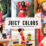 40 پریست لایت روم پرتره فشن و پریست کمرا راو و اکشن فتوشاپ Juicy Colors Lightroom Presets