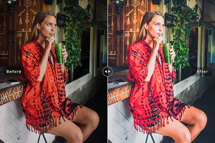 40 پریست لایت روم پرتره فشن و پریست کمرا راو و اکشن فتوشاپ Juicy Colors Lightroom Presets