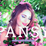 40 پریست لایت روم پرتره و پریست کمرا راو و اکشن فتوشاپ تم بهار Pansy Lightroom Presets
