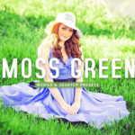 40 پریست لایت روم پرتره و پریست کمرا راو و اکشن فتوشاپ تم خزه سبز Moss Green Lightroom Presets
