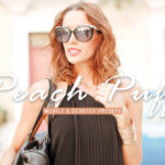 40 پریست لایت روم پرتره و پریست کمرا راو و اکشن فتوشاپ تم رنگ هلو Peach Puff Lightroom Presets
