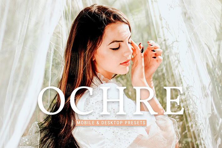 40 پریست لایت روم پرتره و پریست کمرا راو و اکشن فتوشاپ تم سینماتیک Ochre Lightroom Presets 40 پریست لایت روم پرتره و پریست کمرا راو و اکشن فتوشاپ تم سینماتیک Ochre Lightroom Presets