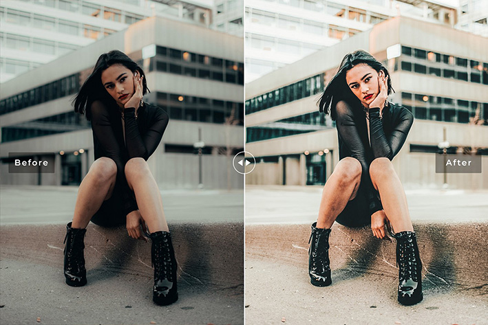 40 پریست لایت روم پرتره و پریست کمرا راو و اکشن فتوشاپ تم سینمایی Topaz Lightroom Presets