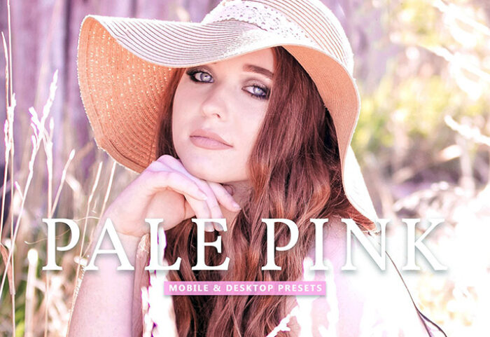 40 پریست لایت روم پرتره و پریست کمرا راو و اکشن فتوشاپ تم صورتی کمرنگ Pale Pink Lightroom Presets