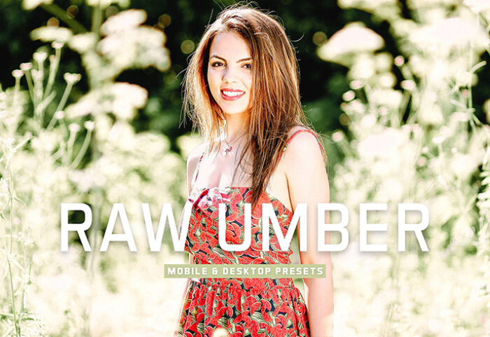 40 پریست لایت روم پرتره و پریست کمرا راو و اکشن فتوشاپ تم فضای باز Raw Umber Lightroom Presets